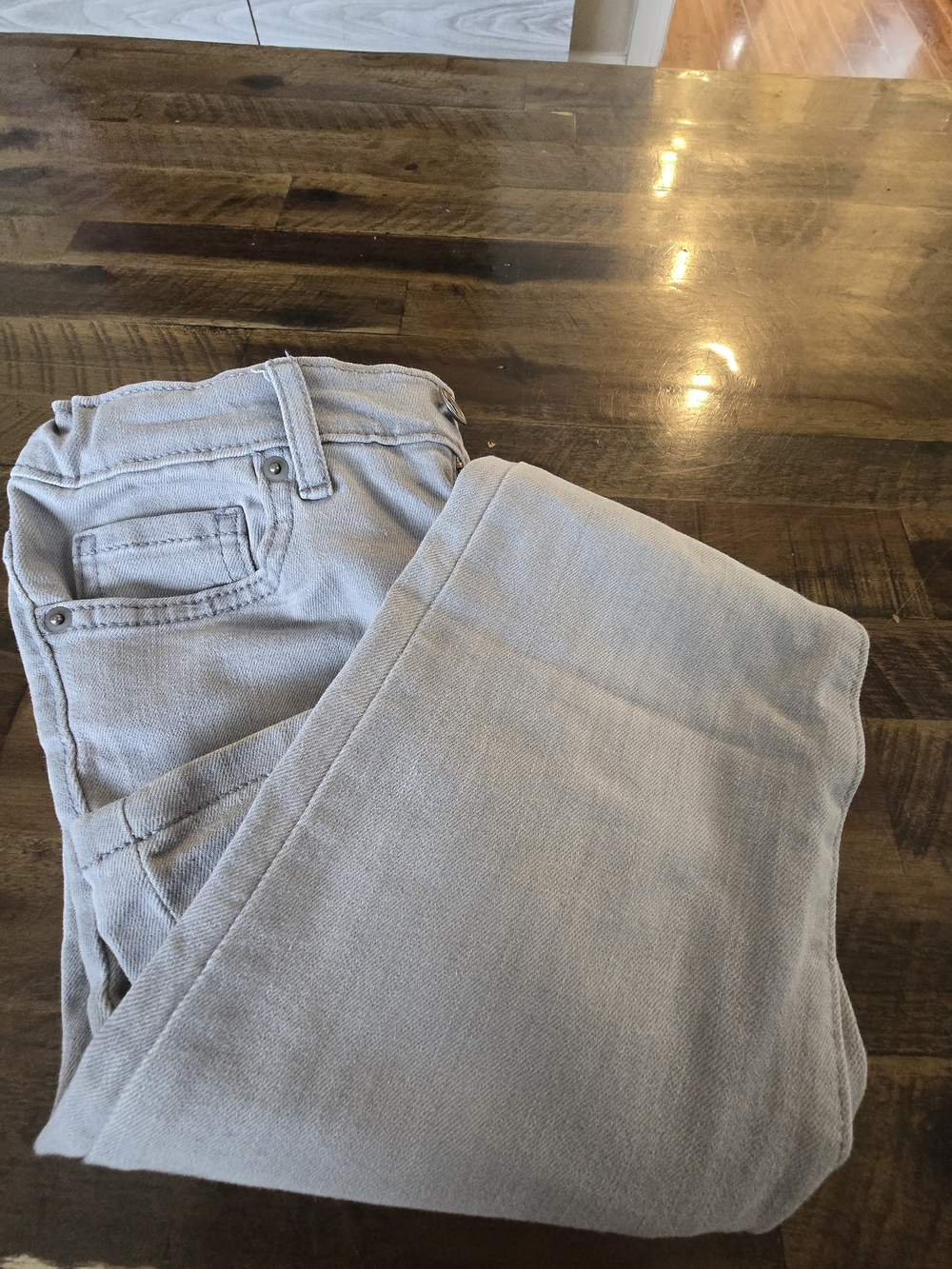 The Children's Place Straight-Leg Jeans in Light Gray
